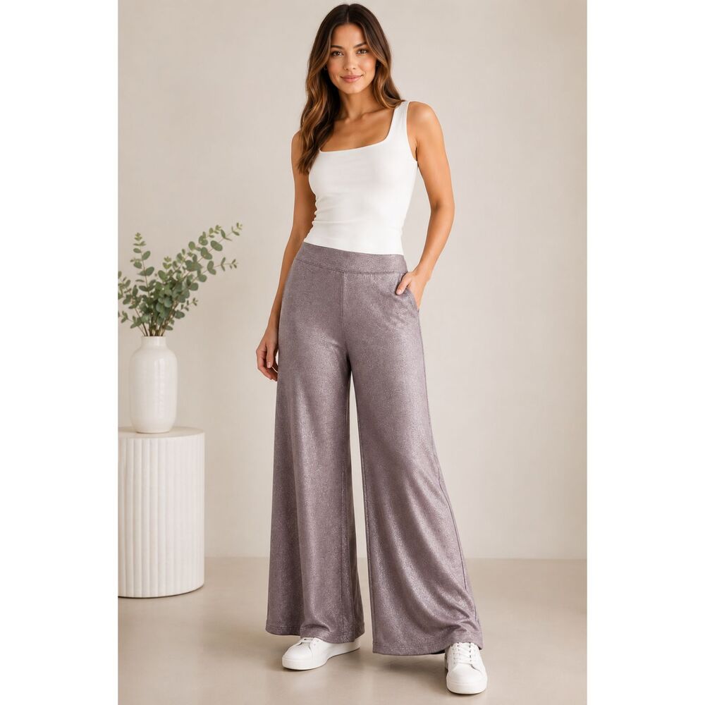 SPANX AirEssentials Shimmer Wide Leg Pants